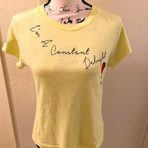 💛NWOT Wildfox Constant Delight T Shirt in Yellow! 💛
